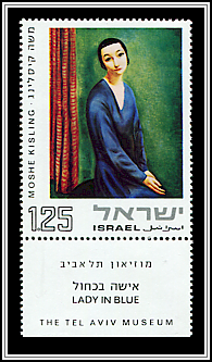 Lady in Blue, Moshe Kisling