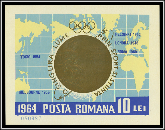 Medal from the Tokyo Games, World Map of Past and Future Games