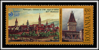 City View from 1790, by Franz Neuhauser; Heltau Gate (Demolished in 1839), by Johann Böbel