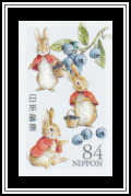 Flopsy, Mopsy, and Cotton-tail with Blueberries
