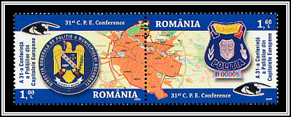  Bucharest Municipal Police & Romanian State Police Emblems